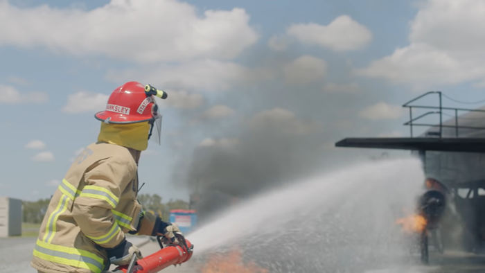 Resque fire fighter
aviation worker