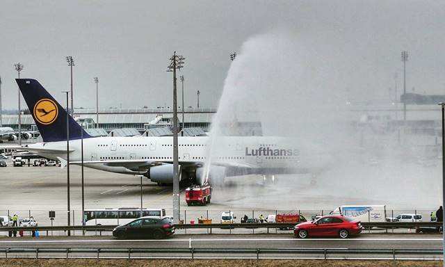 water salute aviation