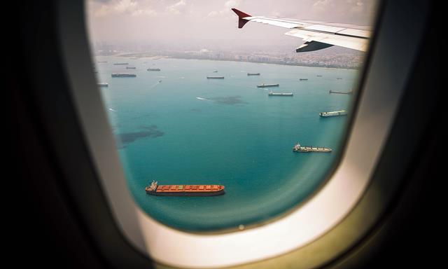 Holes at airplane windows