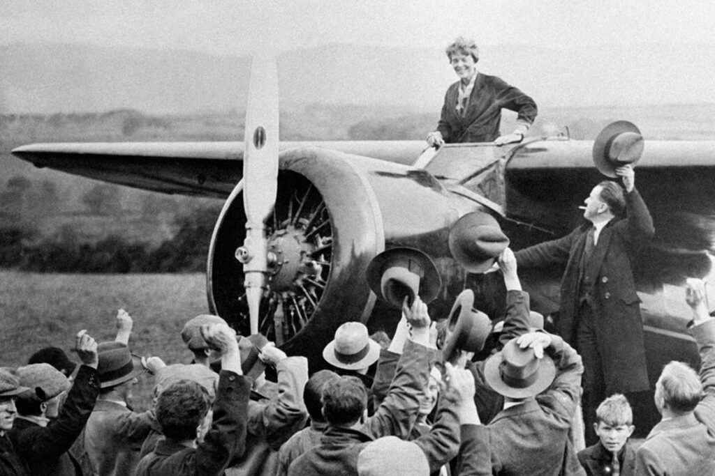 First woman to fly across the Atlantic Ocean-Amelia Earhart