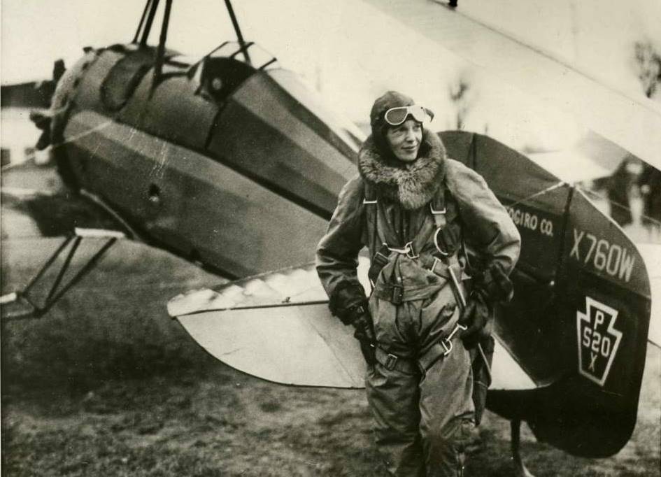 First woman to fly across the Atlantic Ocean-Amelia Earhart