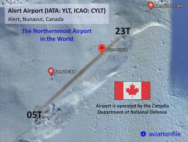 Alert Airport, Canada, and runway designators