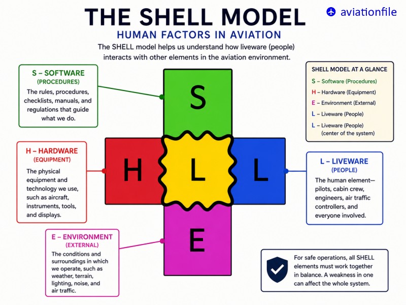 Shell Model in Aviation