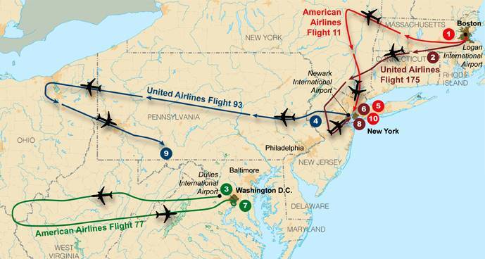 Nine Eleven Flight chart