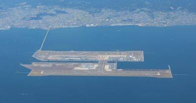 Kansai international airport scene