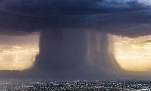 microburst event, meteorology