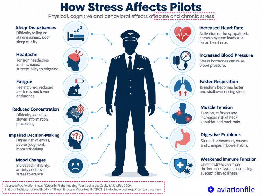 how stress affects pilots web