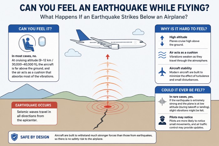 Can You Feel an Earthquake While Flying? What Happens If an Earthquake Strikes Below an Airplane?