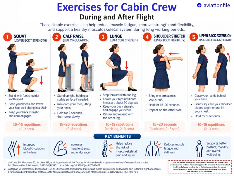 Physical Health Challenges for Cabin Crew