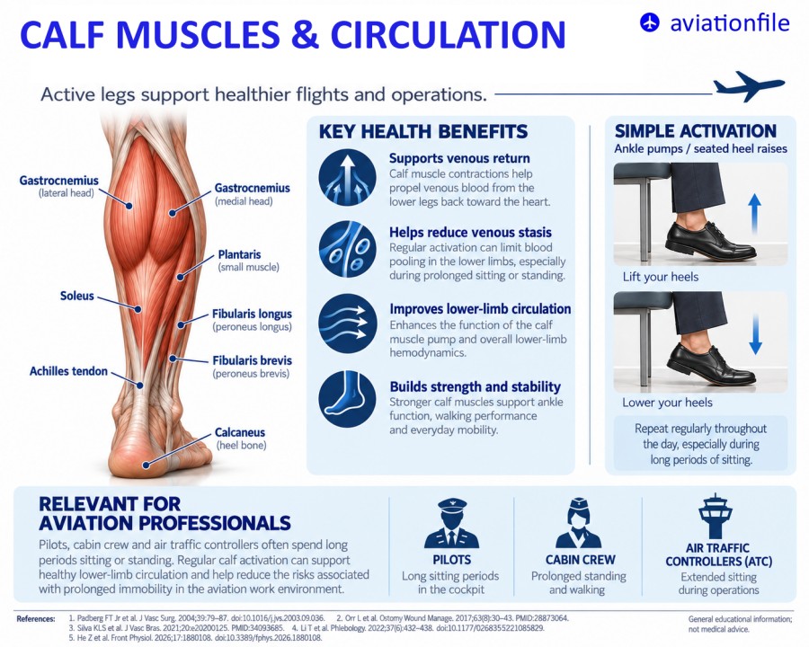 Calf and Muscles for aviation