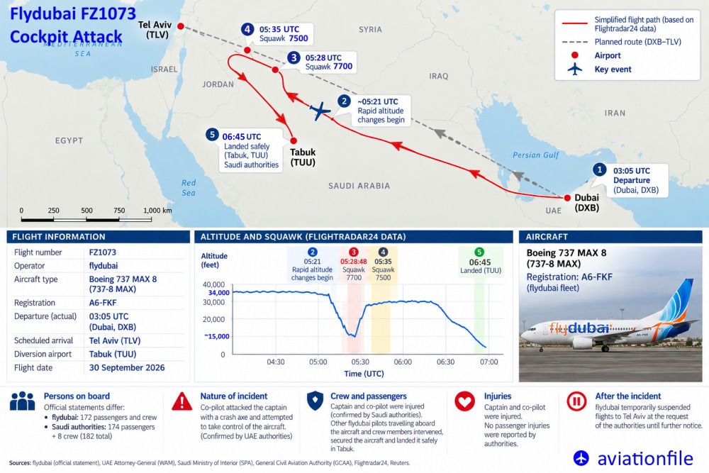 Flydubai FZ1073 Cockpit Attack: What Official Investigations Have Confirmed